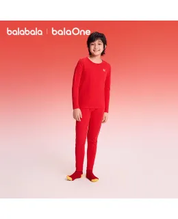 Balam Balam Niños Conjunto de Ropa Interior Verano Otoño 2026 Pijama Rojo Cómodo
