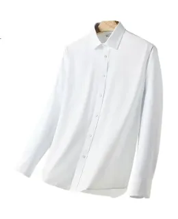 Camisa de Manga Larga HLA para Hombre, Temporada de Otoño, Camisa Ejecutiva con Cuello, Camisa Libre de Arañazos L7DP para Hombre, Adecuada para el Año Nuevo Chino