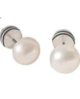 Pendientes de Perla de Caramelo Ámbar para Mujeres