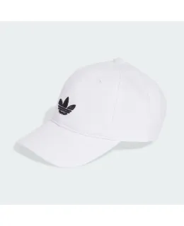 Sombrero de béisbol Adidas Serie Trefoil BASE CAP para hombres y mujeres JC6025 Blanco OSFM