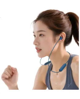 Auriculares Inalámbricos Bluetooth JBL TUNE 135BT, Auriculares Deportivos de Estilo Cuello, Auriculares Estéreo Inalámbricos, Azul