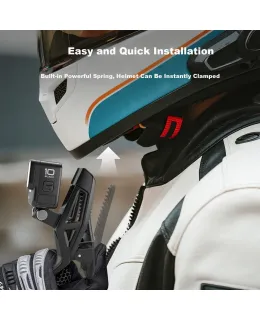Compatible con Insta360 X5 X4 Montaje de barbilla para casco de moto Montaje deportivo para cámara Montaje de moto Accesorio