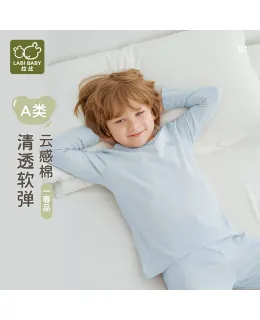 Juego de ropa interior de manga larga Labi Kids Homewear Primavera Verano para niños y niñas
