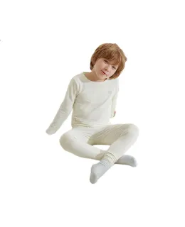 Juego de ropa interior de manga larga Labi Kids Homewear Primavera Verano para niños y niñas