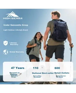 Mochila para portátil de viaje y senderismo para mujer High Sierra de 15.6 pulgadas