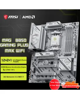 Placa base MSI MAG B850 GAMING PLUS MAX WIFI para AMD 9700X/9800X3D/7800X3D (Socket AMD B850/AM5)