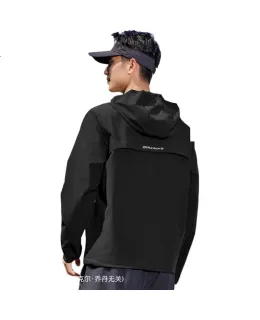 Chaqueta antiviento QIAODAN Feiying PB para hombres, chaqueta a prueba de viento primaveral, ropa deportiva de maratón, abrigo con capucha para hombres