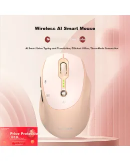 Marca Ecosistema Lenovo Yinen Mouse Inalámbrico Bluetooth Tri-Modo Inteligente Portátil de Oficina Ligero N403 AI Color Leche Te para Escritorio/Laptop Xiaoxin