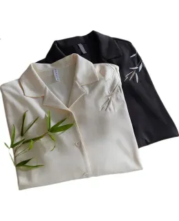 Caramella Hombre Conjunto de Pijama de Manga Larga de Algodón de Tricô para Mujeres Ropa de Sala Vestible Fuera 2025 Nuevos Pijamas de Pareja