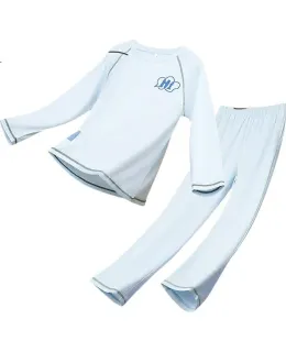 Pijamas de Manga Larga Antibacterianos para Niños Hodohome 7A Impresión de Dibujos Animados Algodón