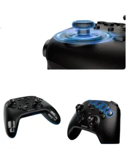 Controlador de juego inalámbrico Bluetooth S07 Lenovo para Switch, Xbox, PC, Móvil, NS, Steam, mangos individuales y dobles, Shadow Wonderland, Ming Dynasty, Abyss, Pluma Virtual Negra