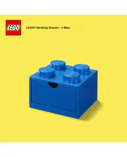 Cajón de almacenamiento de escritorio LEGO® Classic 2x2 azul
