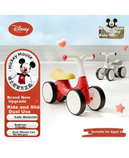 Bicicleta de Equilibrio para Niños Pequeños Disney 1-3 Años Anti-Volcamiento Paseador Infantil de Paseo Regalo de Cumpleaños