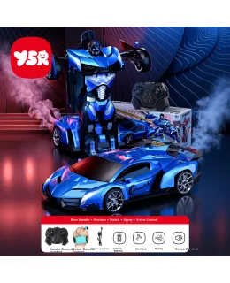 Regalo de Día de los Niños Yisr Control Remoto Coche Transformador Juguete para Niños de 3-10 años