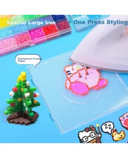 Conjunto de DIY de cuentas de fusible Leaixiang para niños