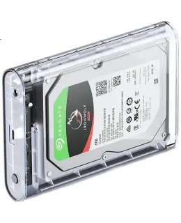 Carcasa externa para disco duro de 3.5 pulgadas ORICO (ORICO) USB 3.0 SATA Interface, para portátil y escritorio, compatible con SSD y HDD, Transparente 3139U3