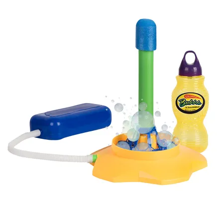 Lanzador de Cohetes de Burbujas para Exteriores para Niños - Incluye Solución de Burbujas de 8.5 Oz