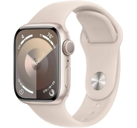 Apple Watch Serie 9 GPS 41mm Caja de Aluminio Estrella con Correa Deportiva Estrella - M/L