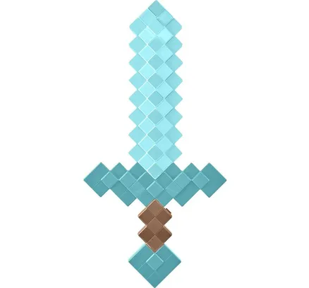 ?Colección de Accesorios de Rol de Minecraft, Espada de Tamaño Infantil, Regalo Coleccionable