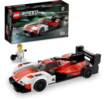 LEGO Speed Champions Porsche 963 76916, Kit de Construcción de Coche Modelo, Vehículo de Carrera Juguetes para Niños, 2023 Conjunto Coleccionable con Minifigura de Piloto