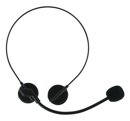 Headset Costume Skeleteen - Negro