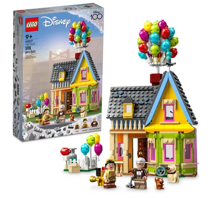 Conjunto de Juguete de Construcción LEGO Disney y Pixar 'Up' House Celebración de los 100 Años de Disney Clásico para Niños y Fans de las Películas