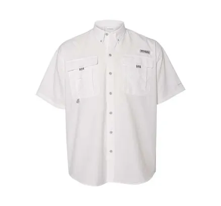 Camiseta Manga Corta Columbia PFG Bahama II 101165 Blanca L