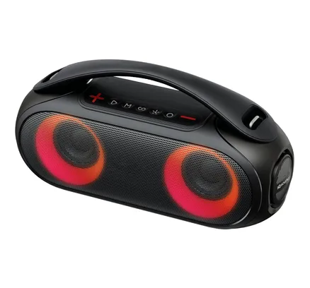 Altavoz Portátil Resistente al Agua con Pantalla de Luz RGB
