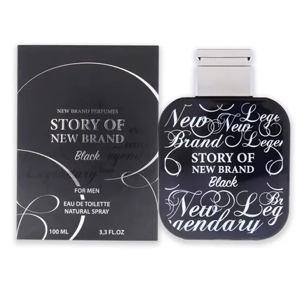 Historia De Nueva Marca Negra por Nueva Marca para Hombres - 3.3 oz Spray de Eau de Toilette