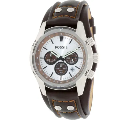 Reloj de Moda Elegante Fossil Coachman Cronógrafo CH2565 con Movimiento Japonés