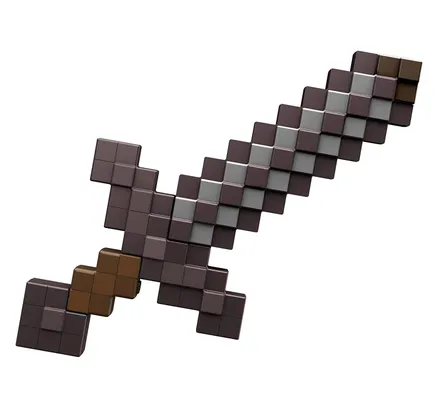 Juguetes Deluxe Espada Netherita con Luces y Sonido de Minecraft, Accesorio de Rol de Juego de Minecraft