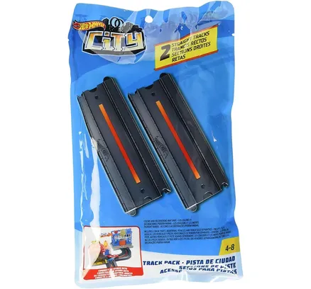 Accesorio Paquete de Pista Hot Wheels - Recto + Recto