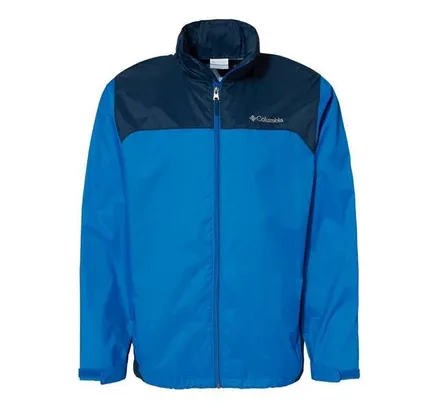 Columbia Glennaker Lake Rain Jacket 144236 Blue Jay/ Columbia Navy S