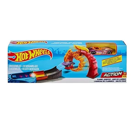 Juego de Juguetes Hot Wheels Flame Jumper con Coche