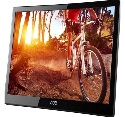 Monitor LED Portátil Ultra Delgado AOC e1659Fwu de 16 Pulgadas (Reacondicionado)