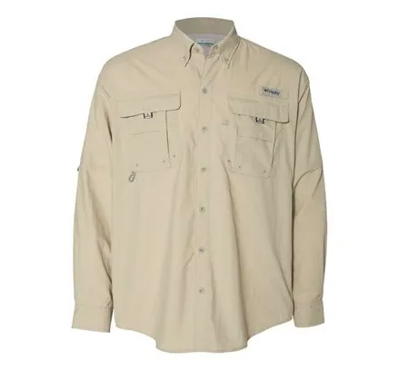 Camisa Manga Larga Columbia PFG Bahama II 212463 Fósil 3X