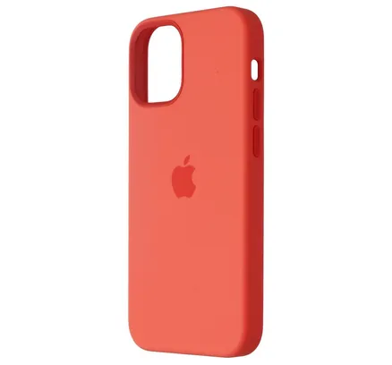 Carcasa de Serie Silicona de Apple para MagSafe para Apple iPhone 12 Mini - Naranja Cítrico