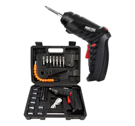 Juego de Destornillador Eléctrico Recargable de 47 Piezas – La Herramienta Definitiva para Proyectos de Bricolaje y Reparaciones