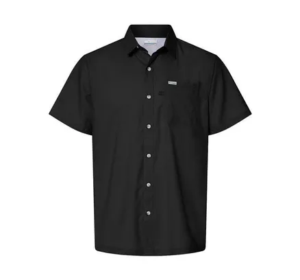 Camisa de Campamento Columbia Slack Tide 212484 Negro L