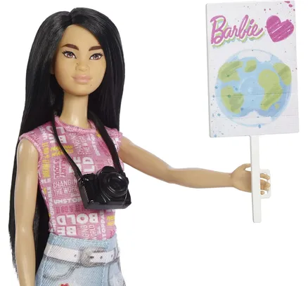 Barbie Equipo de Liderazgo Ecológico 4ct Conjunto de Muñecas Defensora Ambiental Mattel