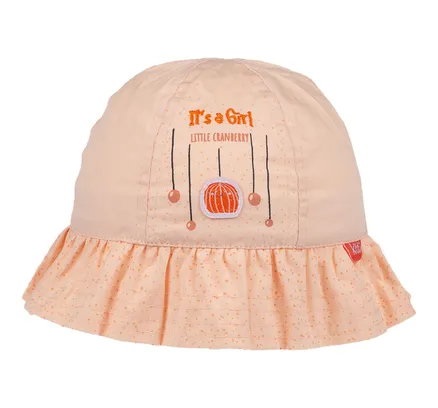 Sombrero de Cubo para Bebé, Sombrero de Algodón Impreso 'Es una Chica' para Bebés, Sombrero Rosa para Bebé, 0-18 Meses