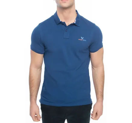 Polo de Manga Corta de Corte Clásico para Hombre