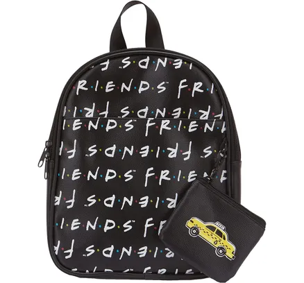 Mochila de Cuero con Monedero - Friends, 10.5''