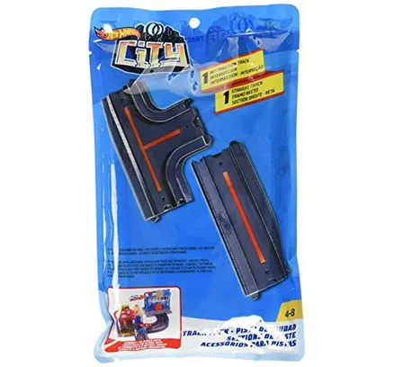 Accesorio de Paquete de Pistas de Hot Wheels - Recta + Intersección