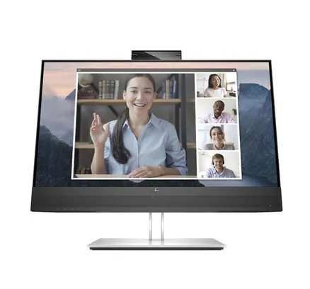 Monitor de Conferencia HP 24" (23.8" Visualizable) IPS FHD 5 ms GtG (con overdrive) 1920 x 1080 D-Sub, HDMI, DisplayPort, USB con Altavoces Integrados E24mv G4