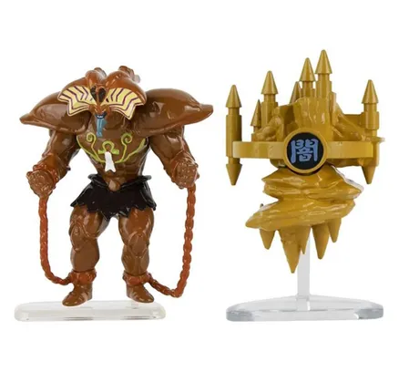 Super Impulso YU-GI-OH 3.75" Set de 2 Figuras de Acción, Figura Exodia y Castillo de la Ilusión Oscura - 5502D