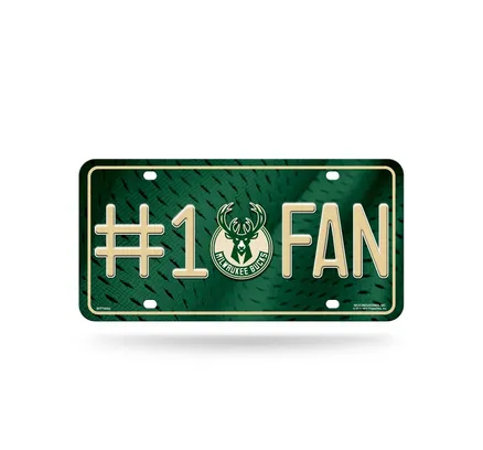 Placa de Licencia NCAA Milwaukee Bucks