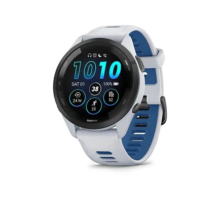 Smartwatch Garmin - Forerunner 265 GPS Smartwatch 46 mm Polímero Reforzado con Fibra - Negro/Whitestone