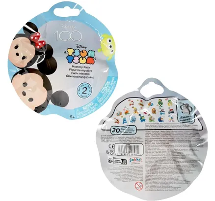 Juguetes de Colección de Figuras Coleccionables Disney Tsum Tsum Celebración del 100 o de Sorpresa en Bolsa Misteriosa, Serie #2, 1 Paquete
