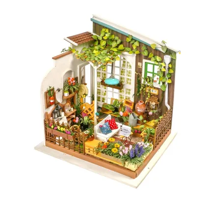 Rompecabezas 3D DIY - Jardín de la Casa Miller - 210 piezas